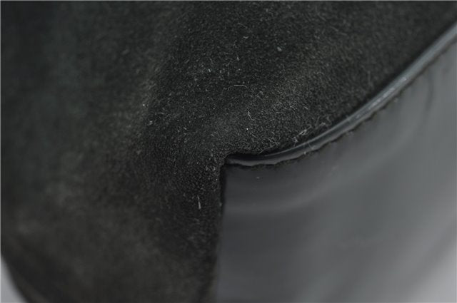 Authentic GUCCI Vintage Tote Hand Bag Suede Leather Green Junk 2831E