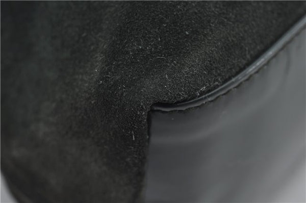 Authentic GUCCI Vintage Tote Hand Bag Suede Leather Green Junk 2831E