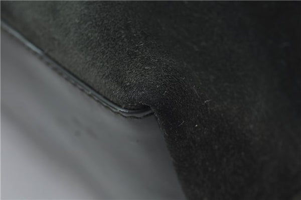 Authentic GUCCI Vintage Tote Hand Bag Suede Leather Green Junk 2831E