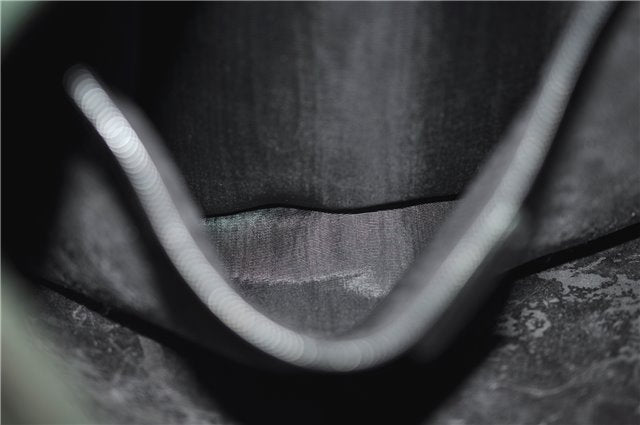 Authentic GUCCI Vintage Tote Hand Bag Suede Leather Green Junk 2831E