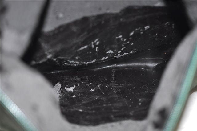 Authentic GUCCI Vintage Tote Hand Bag Suede Leather Green Junk 2831E