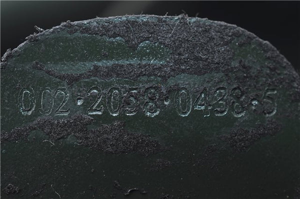 Authentic GUCCI Vintage Tote Hand Bag Suede Leather Green Junk 2831E