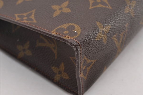 Auth Louis Vuitton Monogram Poche Toilette 26 Cosmetics Pouch Old Model LV 2831I
