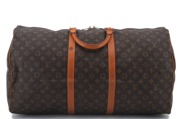 Authentic Louis Vuitton Monogram Keepall 60 Boston Bag M41422 LV 2832D