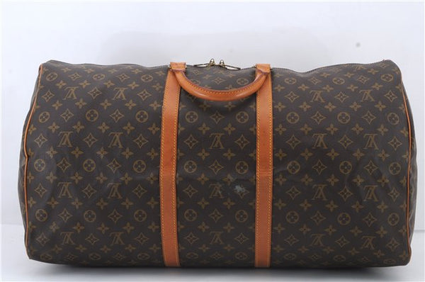 Authentic Louis Vuitton Monogram Keepall 60 Boston Bag M41422 LV 2832D