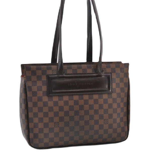 Authentic Louis Vuitton Damier Parioli PM Shoulder Tote Bag N51123 LV 2832F
