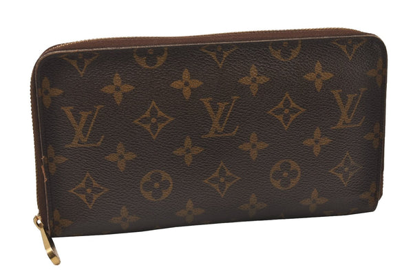 Authentic Louis Vuitton Monogram Zippy Organizer Wallet M60002 LV Junk 2832I