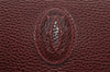 Authentic Cartier Must de Cartier Leather Shoulder Cross Bag Bordeaux Red 2835I