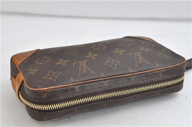 Auth Louis Vuitton Monogram Marly Dragonne PM Clutch Hand Bag M51827 LV 2836D