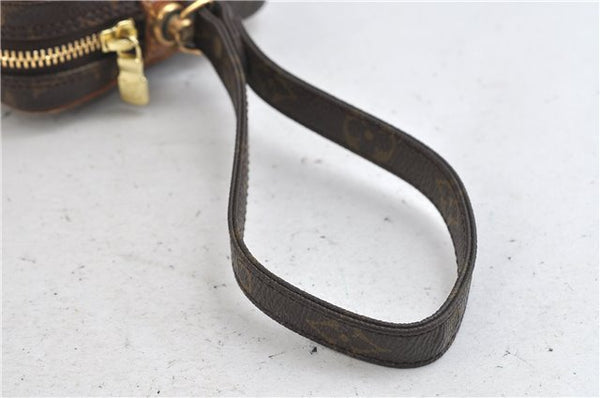 Auth Louis Vuitton Monogram Marly Dragonne PM Clutch Hand Bag M51827 LV 2836D