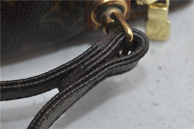 Auth Louis Vuitton Monogram Marly Dragonne PM Clutch Hand Bag M51827 LV 2836D