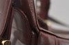 Authentic Cartier Must de Cartier Leather Shoulder Bag Bordeaux Red 2836I