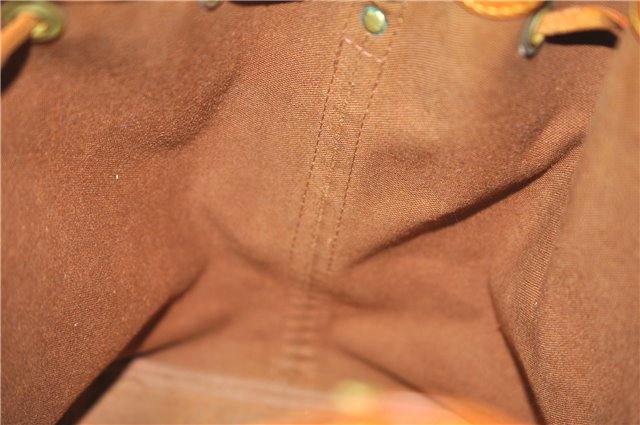 Authentic Louis Vuitton Monogram Petit Noe M42226 Shoulder Drawstring Bag 2837F