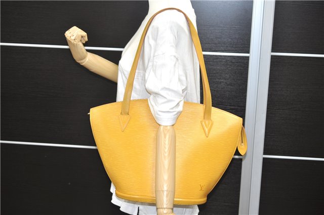 Auth Louis Vuitton Epi Saint Jacques Shopping Shoulder Bag M52269 Yellow 2839D