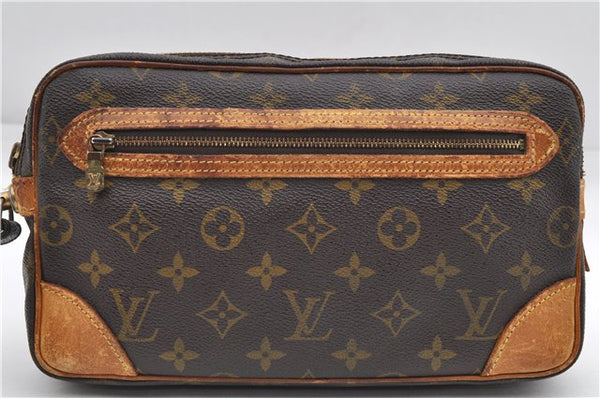 Auth Louis Vuitton Monogram Marly Dragonne GM Clutch Hand Bag M51825 Junk 2839E
