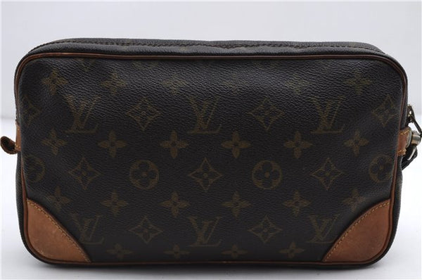 Auth Louis Vuitton Monogram Marly Dragonne GM Clutch Hand Bag M51825 LV 2840E