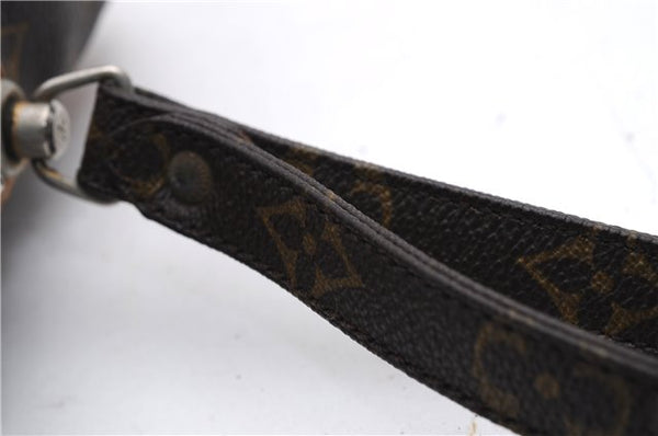 Auth Louis Vuitton Monogram Marly Dragonne GM Clutch Hand Bag M51825 LV 2840E