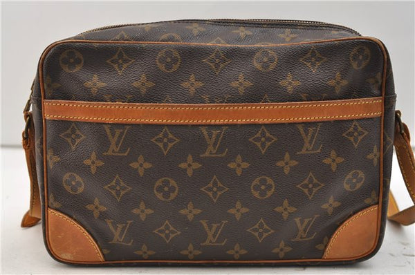 Authentic Louis Vuitton Monogram Trocadero 30 Shoulder Cross Bag M51272 LV 2841E