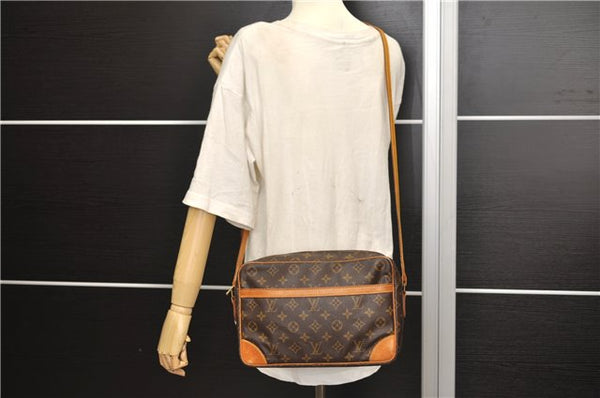 Authentic Louis Vuitton Monogram Trocadero 30 Shoulder Cross Bag M51272 LV 2841E