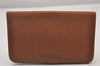 Authentic HERMES Dogon GM Vintage Leather Long Wallet Purse Brown 2841I