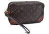 Auth Louis Vuitton Monogram Marly Dragonne PM Clutch Hand Bag M51827 LV 2842D