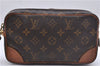 Auth Louis Vuitton Monogram Marly Dragonne PM Clutch Hand Bag M51827 LV 2842D