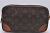 Auth Louis Vuitton Monogram Marly Dragonne PM Clutch Hand Bag M51827 LV 2842D