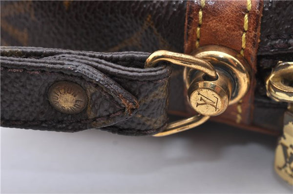 Auth Louis Vuitton Monogram Marly Dragonne PM Clutch Hand Bag M51827 LV 2842D