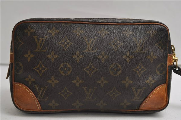 Authentic Louis Vuitton Monogram Marly Dragonne GM Clutch Hand Bag M51825 2842E