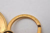 Authentic Louis Vuitton Porte Cles Maison Charm Key Ring Gold M65086 LV 2842I