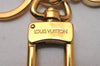 Authentic Louis Vuitton Porte Cles Maison Charm Key Ring Gold M65086 LV 2842I