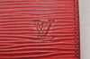 Authentic Louis Vuitton Epi Porte Billet Carte Credit Monnaie Wallet Red 2843I