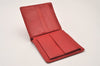 Authentic Louis Vuitton Epi Porte Billet Carte Credit Monnaie Wallet Red 2843I