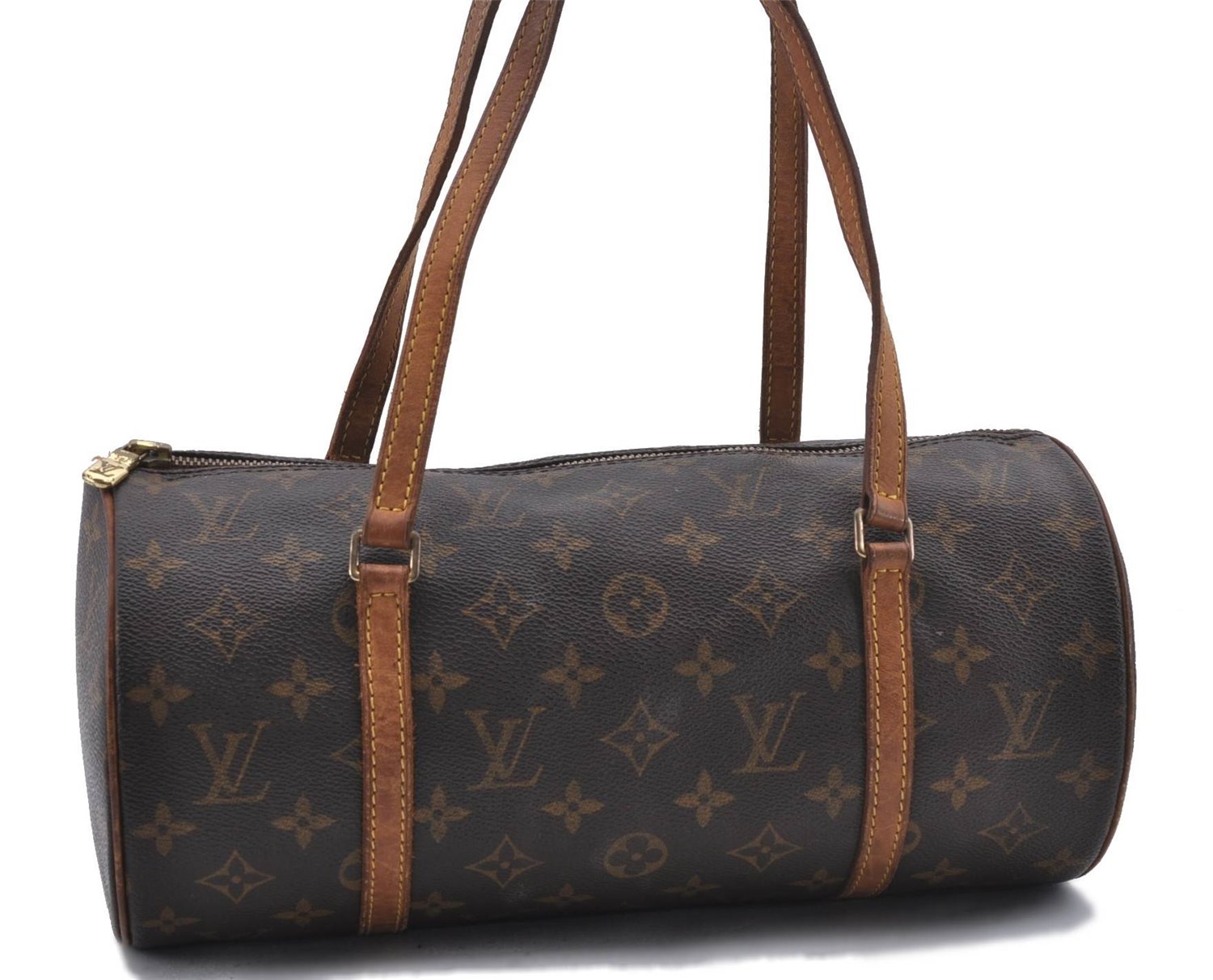 Authentic Louis Vuitton Monogram Papillon 30 Hand Bag M51385 LV 2845D