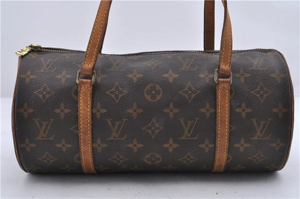 Authentic Louis Vuitton Monogram Papillon 30 Hand Bag M51385 LV 2845D