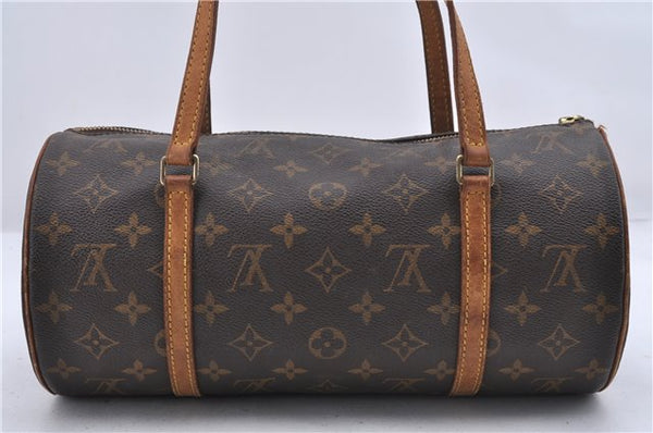 Authentic Louis Vuitton Monogram Papillon 30 Hand Bag M51385 LV 2845D