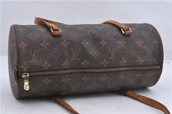 Authentic Louis Vuitton Monogram Papillon 30 Hand Bag M51385 LV 2845D