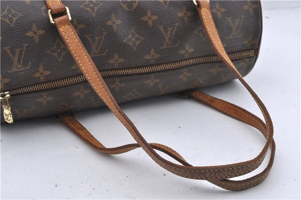 Authentic Louis Vuitton Monogram Papillon 30 Hand Bag M51385 LV 2845D