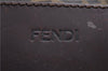 Authentic FENDI Zucca Vintage Tote Hand Bag Nylon Leather Brown 2845E