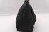 Authentic FENDI Mamma Baguette Shoulder Hand Bag Jersey Leather Black Junk 2845I