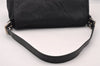 Authentic FENDI Mamma Baguette Shoulder Hand Bag Jersey Leather Black Junk 2845I