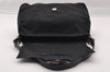 Authentic FENDI Mamma Baguette Shoulder Hand Bag Jersey Leather Black Junk 2845I