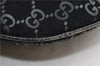 Authentic GUCCI Vintage Shoulder Tote Bag GG Suede Leather 0011206 Black 2846E