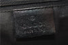 Authentic GUCCI Vintage Shoulder Tote Bag GG Suede Leather 0011206 Black 2846E