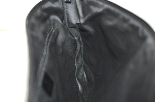 Authentic GUCCI Vintage Shoulder Tote Bag GG Suede Leather 0011206 Black 2846E