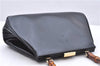 Authentic GUCCI Bamboo Vintage Shoulder Hand Bag Purse Enamel Black 2847E