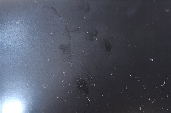 Authentic GUCCI Bamboo Vintage Shoulder Hand Bag Purse Enamel Black 2847E