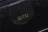 Authentic GUCCI Bamboo Vintage Shoulder Hand Bag Purse Enamel Black 2847E