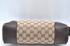 Authentic GUCCI Shoulder Cross Body Bag GG Canvas Leather 114273 Brown 2847H