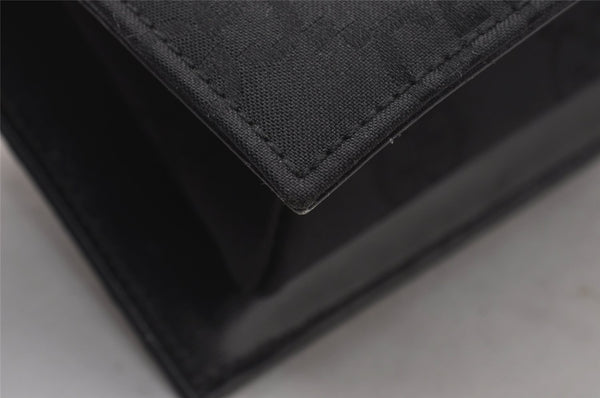 Authentic GUCCI Vintage Shoulder Hand Bag Purse GG Nylon Leather Black 2847I